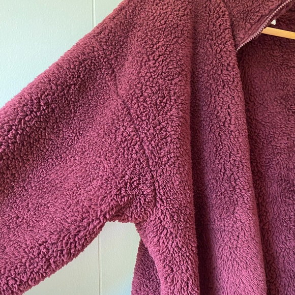 Pink Victoria’s Secret Sherpa zip up jacket. Size medium - Picture 3 of 5